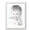 ArtToFrames 17x23" Matted Picture Frame with 13x19" Single Mat Photo Opening Framed in 1.25" White and 2" Mat (FWM-3966-17x23)